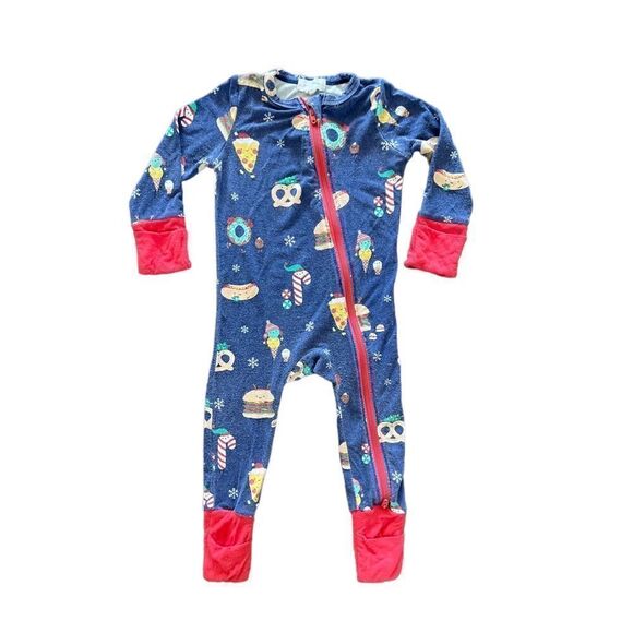 Angel Dear Pajama Onsie, Candy cane Donut Print - Picture 1 of 3